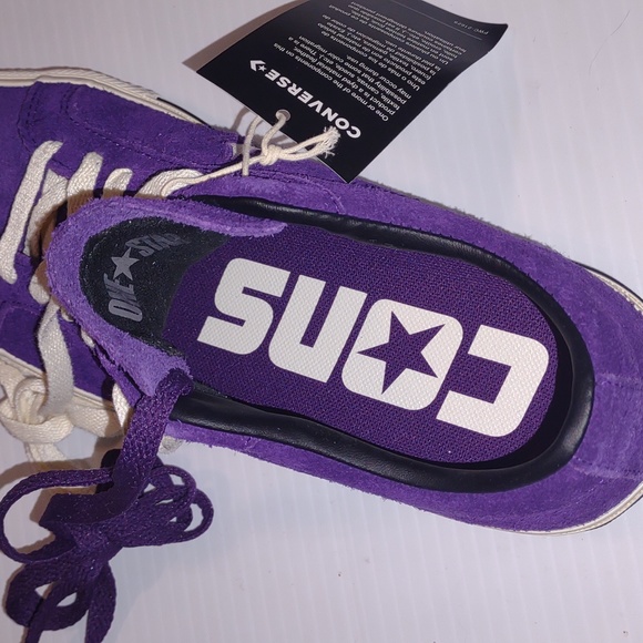 CONVERSE One Star Pro OX Skateboard in Night Purple/Egret/Black - Picture 13 of 16